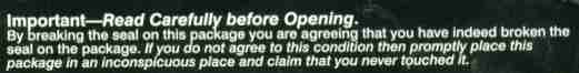 Read carefully before opening.